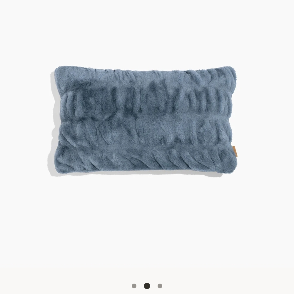 Lola Slate Blue Lumbar Pillow w/Insert, New In Box